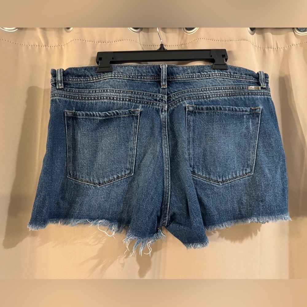 Kancan Distressed Denim Shorts - Picture 2 of 7